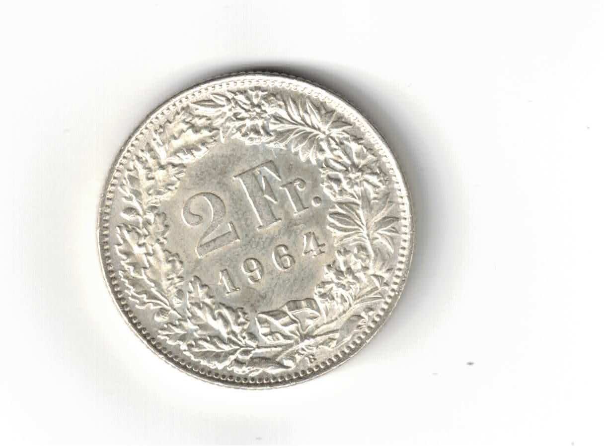 Tutti le monete: Fr. 2.- 1964 Silber unz. – Usato da Bottmingen venduto da Golferin