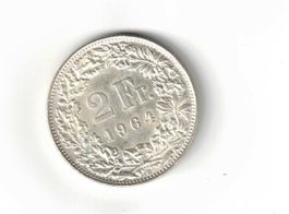 Fr. 2.- 1964 Silber unz.