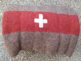 alte Militär Decke 🇨🇭 Schweizer Armee Wolldecke 1958 🇨🇭