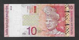 Malaysia  10  Ringgit  Gebraucht  95%  SEHR SCHöN