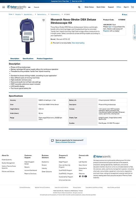 Lampade: Lampe stroboscopique à éclairs Monarch – Usato da Salvan venduto da djaidi 1