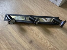 Lampada a soffitto 3 faretti nero specchio usato