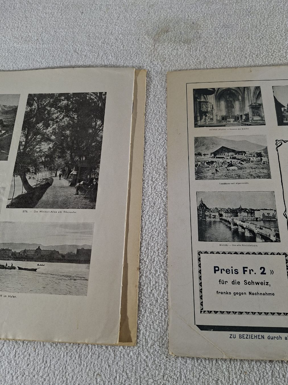 Libri: Heft  Schweizer Panorama Album, Genf 2, 1903,  – Usato da Grindelwald venduto da carro5 9