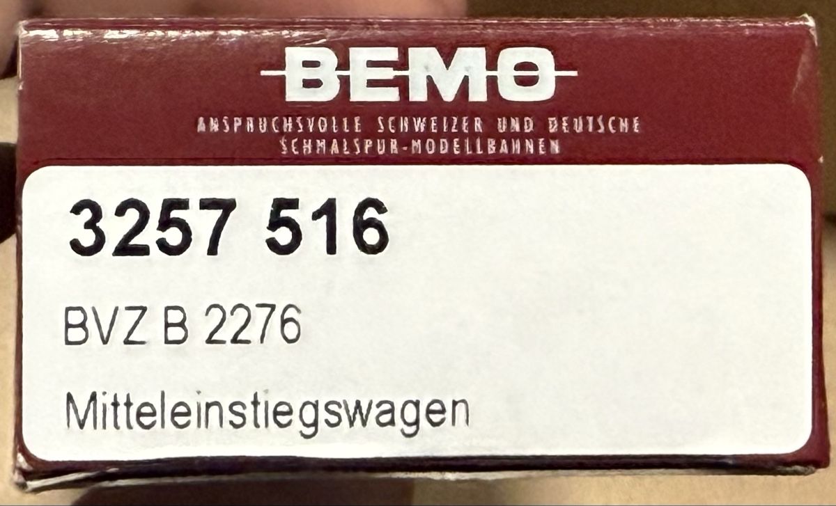 Bemo Modellini di ferrovie: Bemo BVZ Mitteleinstiegswagen – Usato da Thusis venduto da Jasmin1991995 1