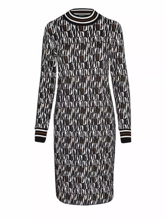 MARC CAIN Midikleid - Gemustert - Gr. N3 - Wie NEU