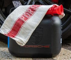 Porsche Benzin Kanister Öl Kanister Oldtimer mit Lappen