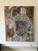 Zwei Grosse Designer Buddha Gemälde