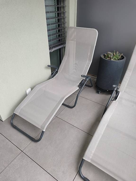Sedie a sdraio: Relax Liege Stühle beige 2er Paket  – Usato da Jegenstorf venduto da Glasi100 3