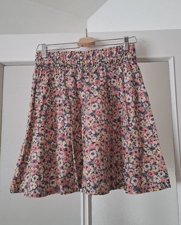 Jupe estivale fleurie à taille élastique H&M