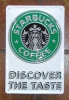 Blechschild-STARBUCKS COFFEE-DISCOVER