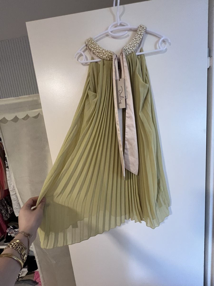 Vestiti: Kleid hellgrün mit Perlenkragen Grösse S neu – Nuovo e nell'imballaggio originale da Jegenstorf venduto da ktr_mq6m 1