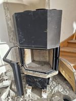 Rüegg Eck-Cheminée / Kamineinsatz mit Lüfter