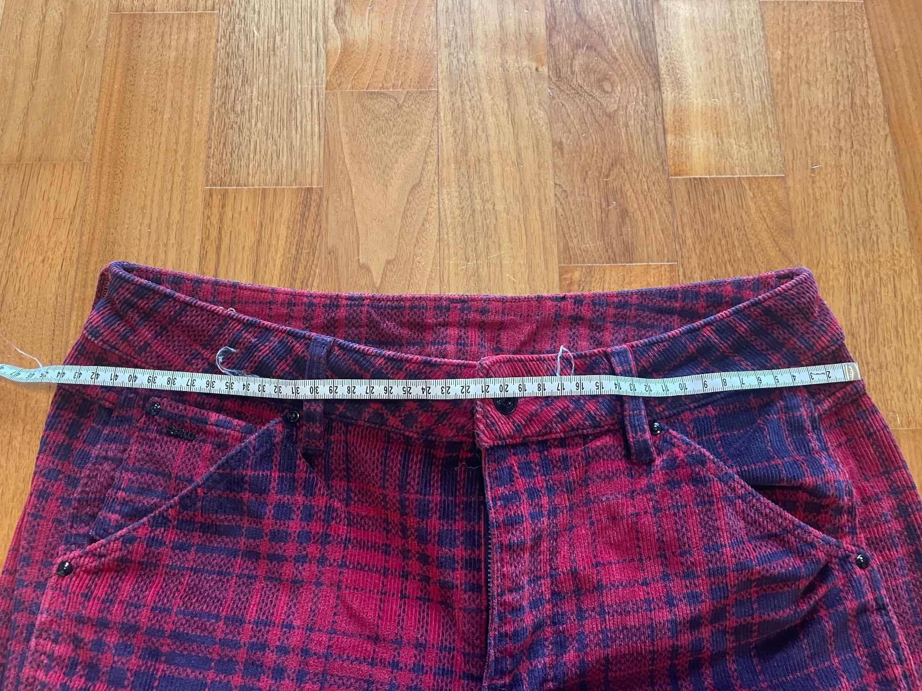 Jeans: G-Raw Jeans - rot-blau – Gebraucht aus Bourguillon von gartenwohnen 4