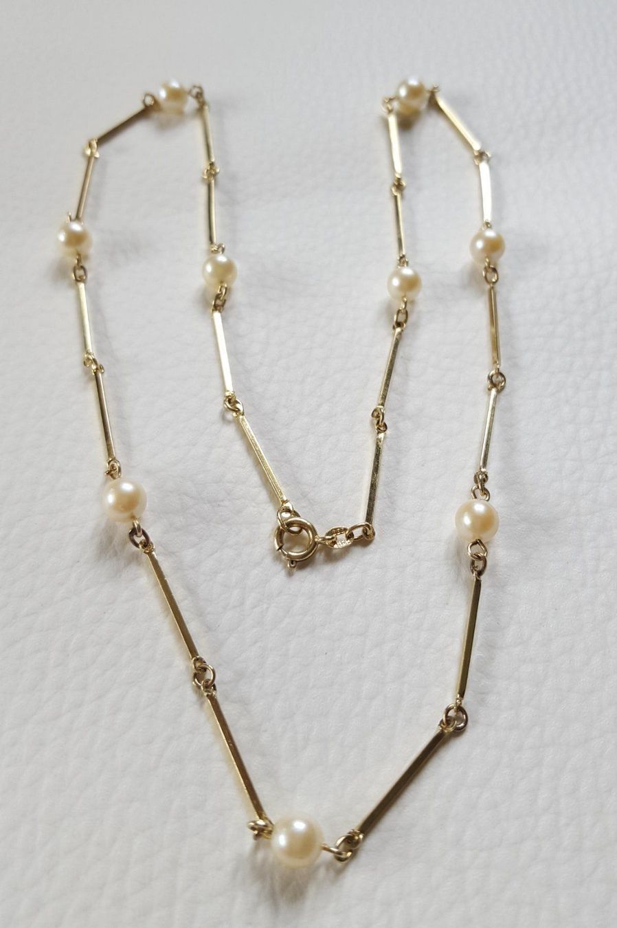 Catenine: Gold kette Mit Perlen – Usato da Wald ZH venduto da Dasilver 2