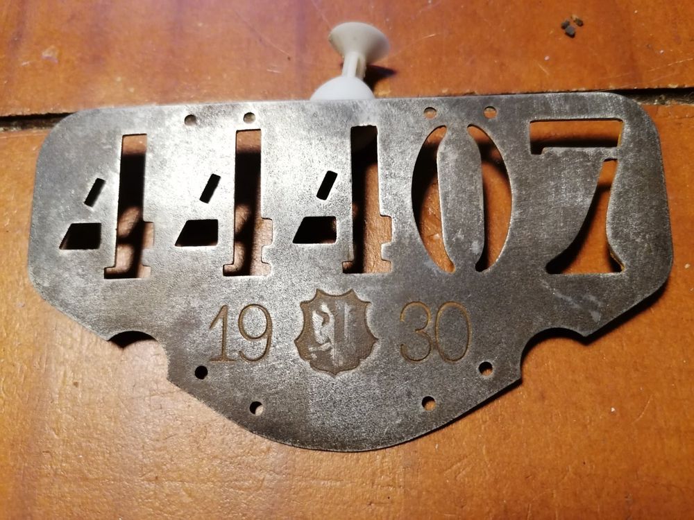 nummerschild farrader genf 1930 plaque vélo Genève ancienne Kaufen