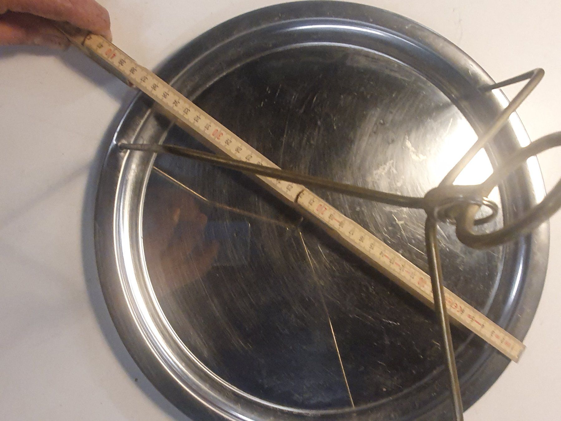 Piatti di portata: Chromstahltablett mit Aufhängung 37 cm – Usato da Zürich venduto da loosebone 2