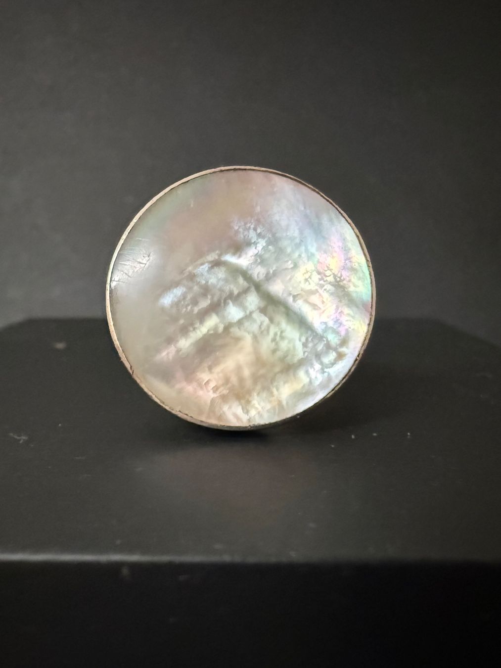 Ringe: Silber Ring mit Perlmutt 925 – Gebraucht aus Spiegel b. Bern von Rogger72 2