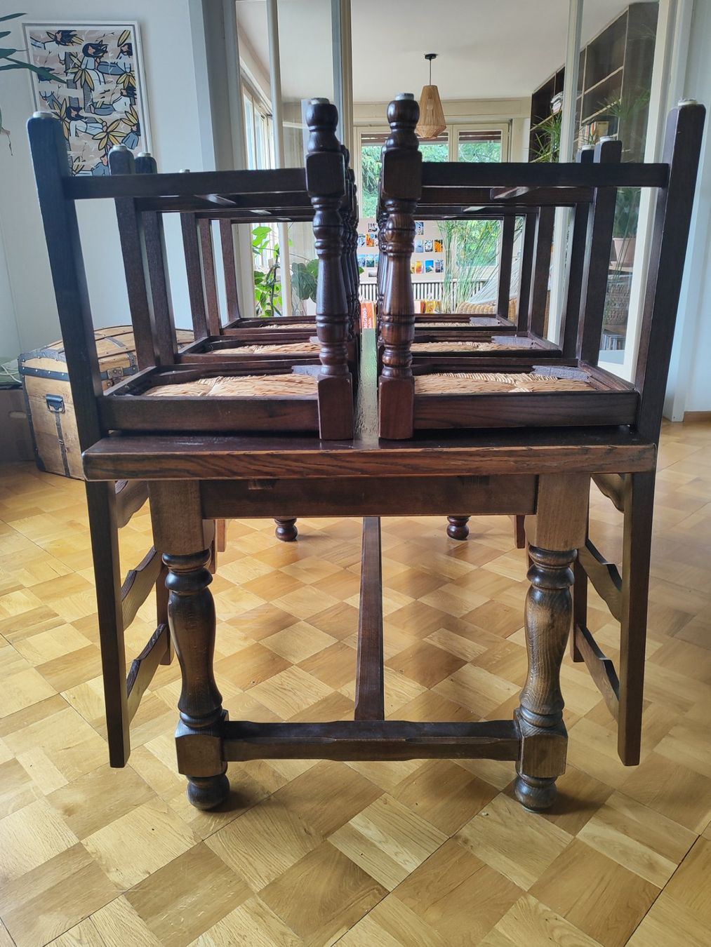 Tischset: Table et chaises en bois massif – Gebraucht aus Neuchâtel von the_tc5c 1