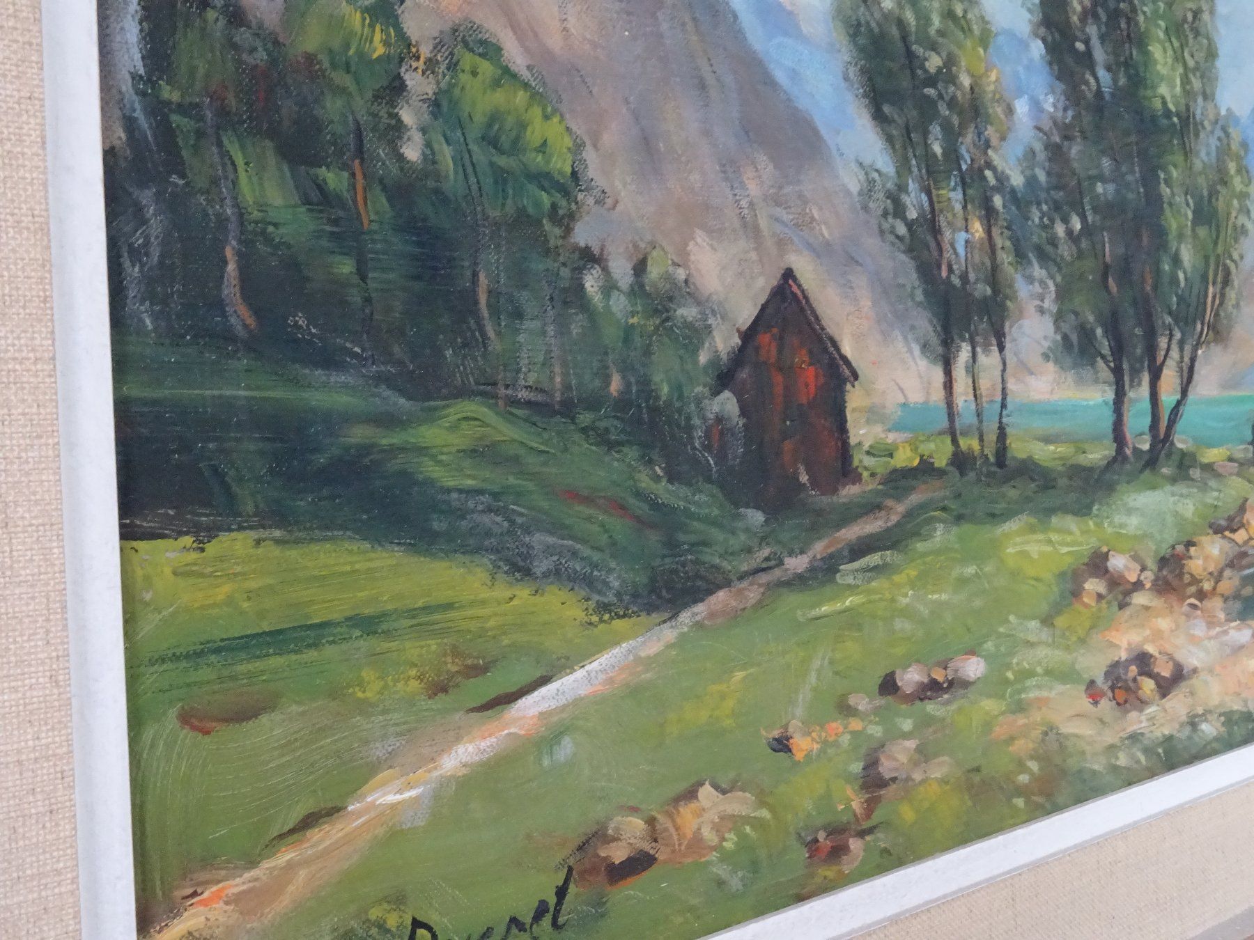 Dipinti: Ölbild Edmond Ducret mit Holzrahmen – Usato da Rothrist venduto da heinrich1966 3