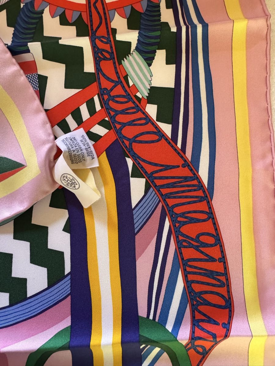 Hermès Foulard & Sciarpe: Hermès carré 90 Selle Imaginaire – Nuovo e nell'imballaggio originale da Genève venduto da Allisgood 4
