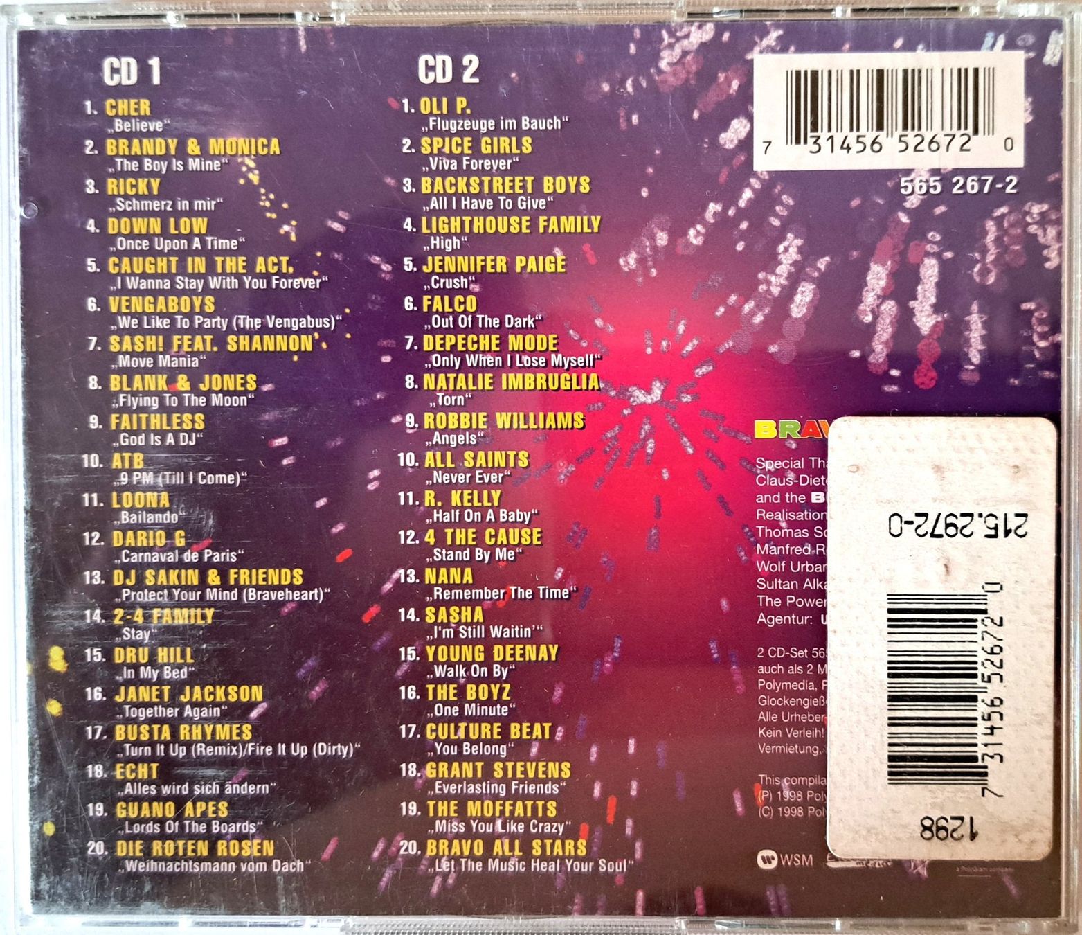 CDs: BRAVO - THE HITS 98 – D'occasion à Tenniken par mik_6mxg 1
