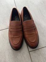 SI Barcelona Leder Schuhe, Gr. 39, Tan