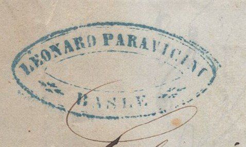 Tous les timbres: BASEL  15.JUIL 58   LEONARD  PARAVICIM – D'occasion à Aarau par kufi44 1