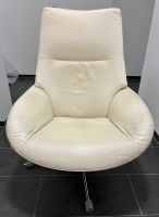 Relax-Sessel Lotus, Leder, drehbar