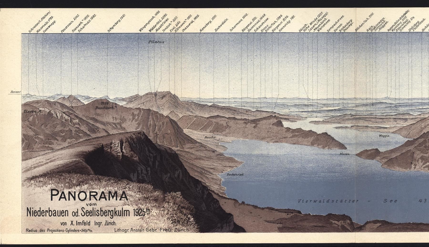 Cartine & Atlanti: Niederbauen Panorama – Usato da Rafz venduto da Helvet32