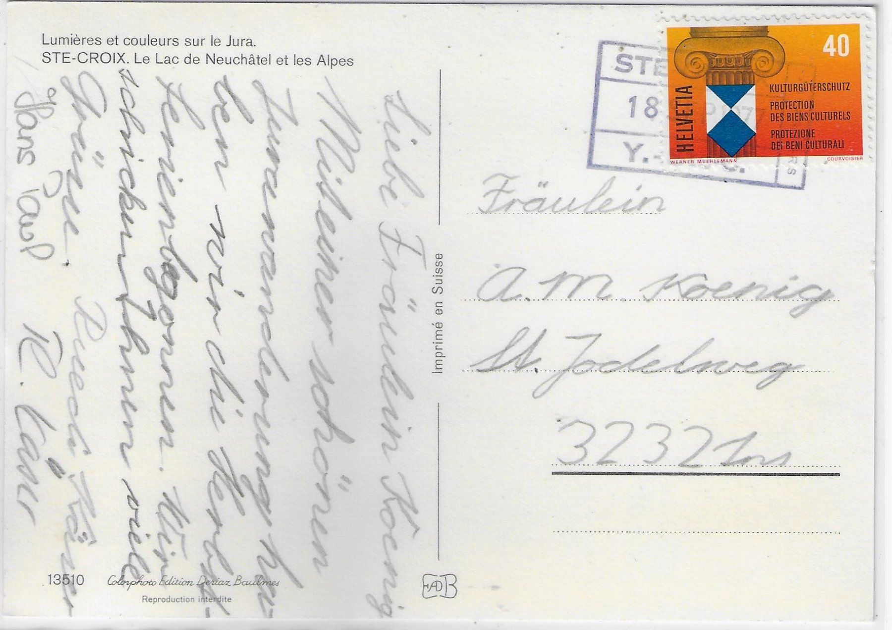 Cartoline postali: Flugaufnahme St. Croix – Usato da Ettingen venduto da Kartenplanet 1