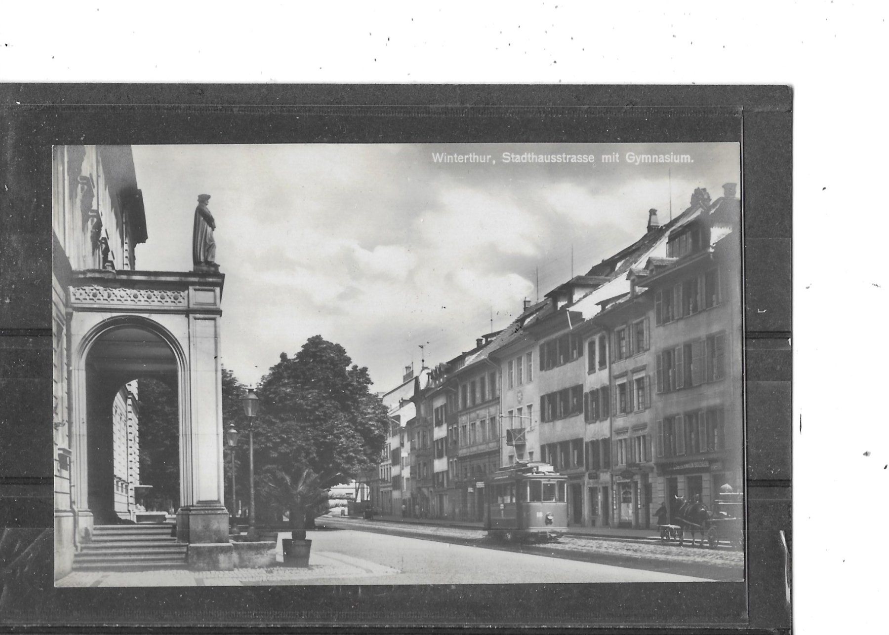 Cartoline postali: ZH Winterthur Stadthausstrasse mit Strassenbahn – Usato da Schocherswil venduto da Wilare