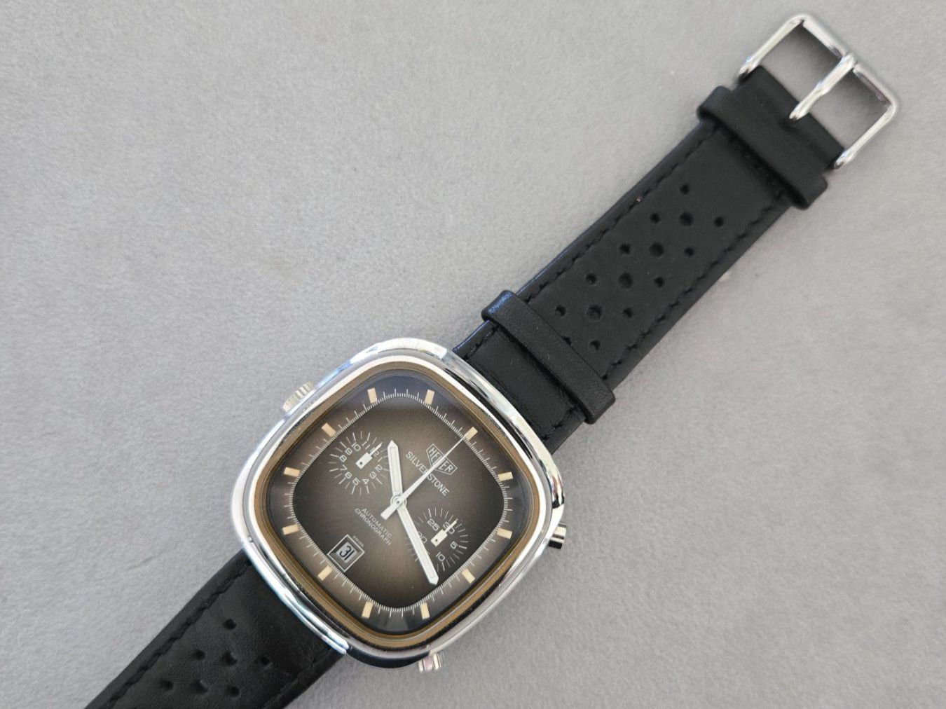 Tag Heuer Uhren: Heuer Silverstone, vintage, Cal. 12 – Gebraucht aus Chabrey von Horology 1