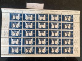 1948 100 Jahre Schweiz Bundesstaat N 284 Bogen Frankaturware