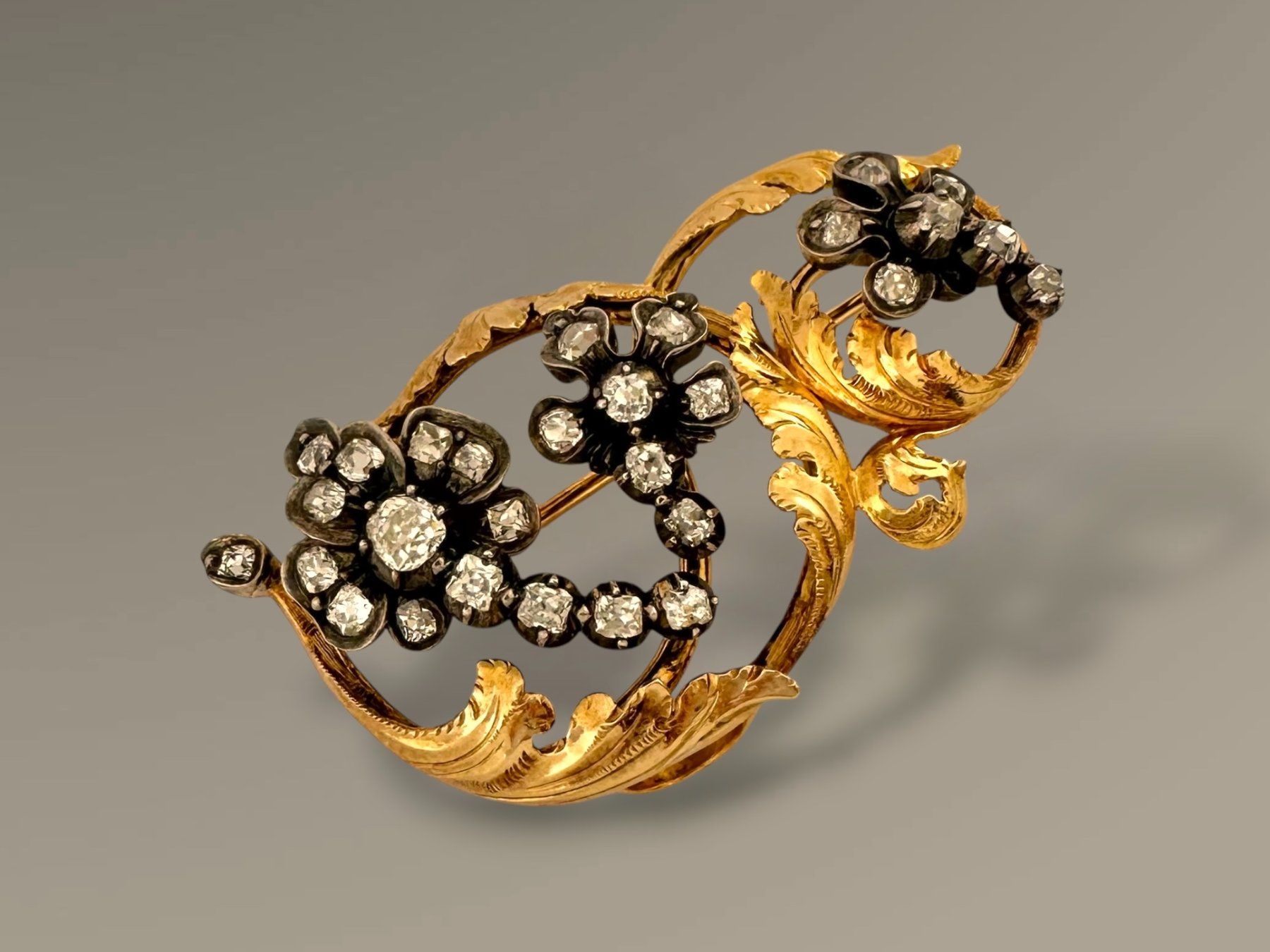 Spille & Fermagli: Antike Diamantbrosche um 1870, ca. 2,3 ct – Usato da Zuzwil SG venduto da artimmo 5