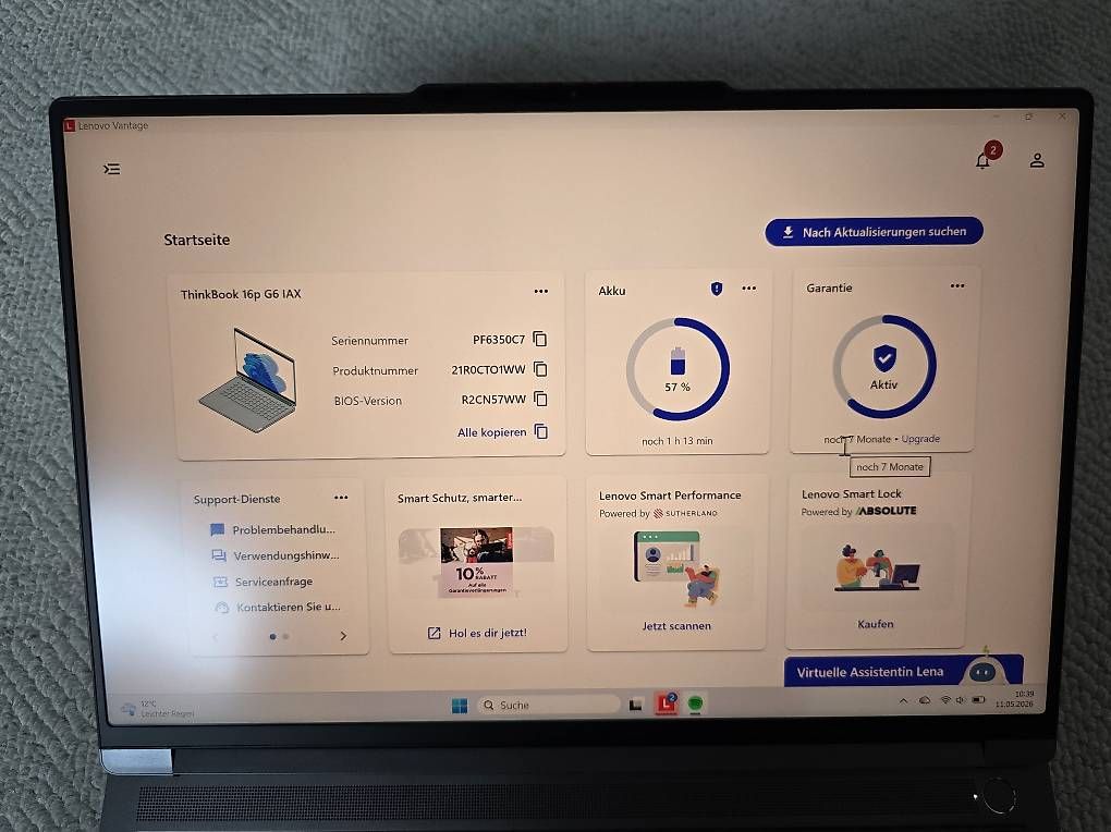 Portables: Lenovo ThinkBook 16p Gen 6 – D'occasion à Gebenstorf par Greuj 3