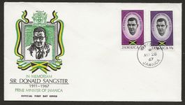 1967 JAMAICA FDC Sir Donald Sangster