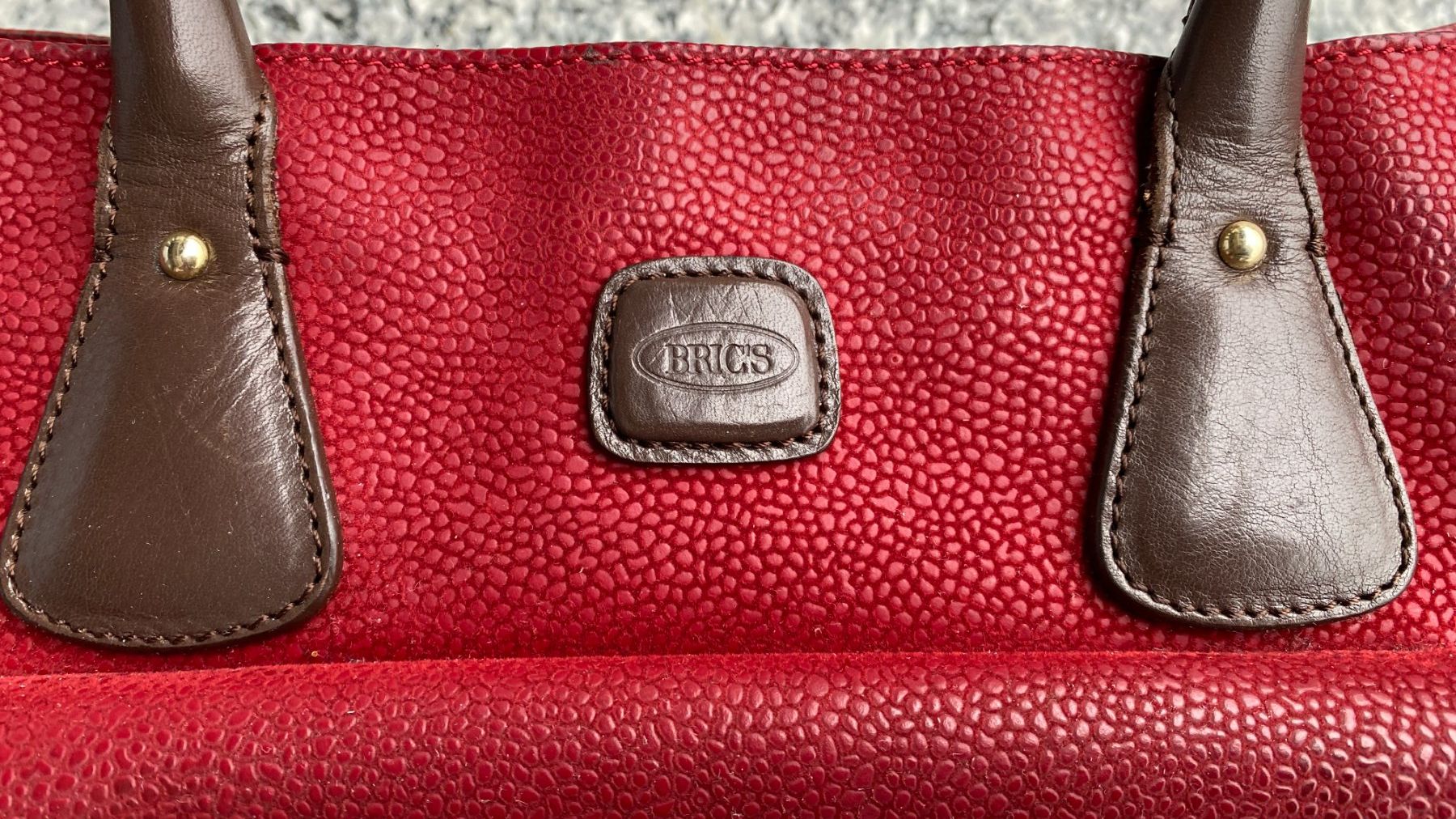 Brics Borse da donna: Tasche BRICS Leder rot Handtasche BRICS – Usato da Hünenberg venduto da Ecila 3