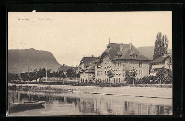 Cartoline postali: AK Auvernier, Le Collège, 1915 – Usato da Berlin venduto da bartko-reher