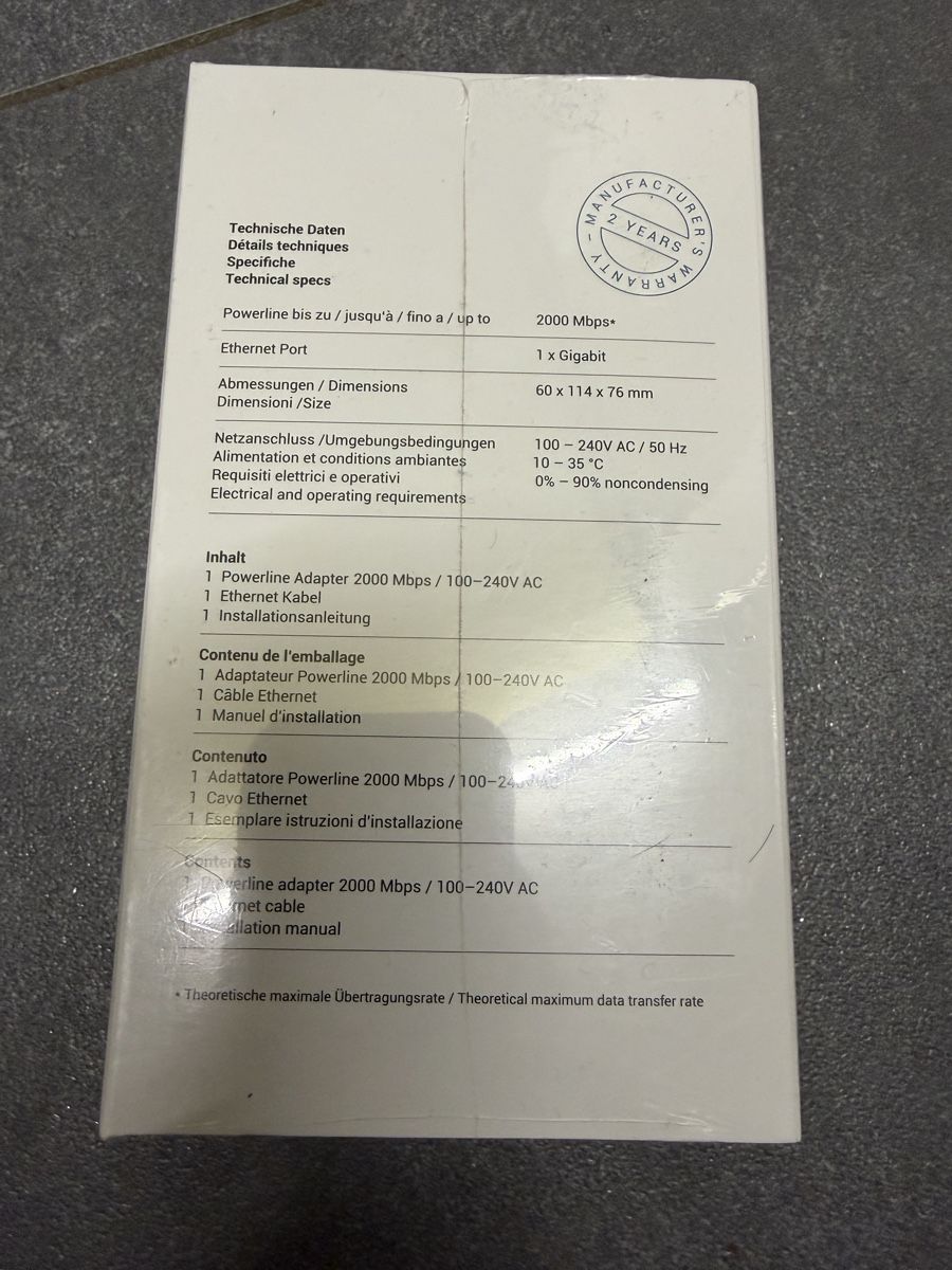 myStrom Laufwerke & Adapter: myStrom Powerline 2000 Mbps Connections Adapter – Neu und originalverpackt aus Bünzen von Cozmo82 3