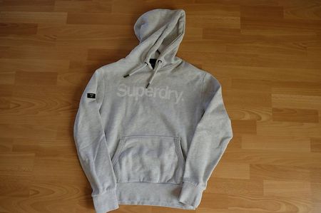 Hoodie Superdry, gris clair  M