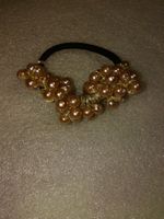 (KOPIE) haarschmuck,,,haar gummi,,,beige perlen