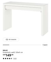 IKEA Malm Frisiertisch weiss 120x41 cm guter Zustand
