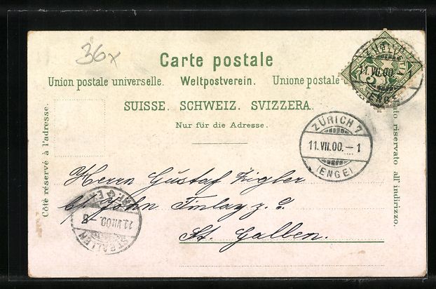 Cartes postales: Litho Bern, Eisenbahnbrücke, Marktgasse – D'occasion à Berlin par bartko-reher 1