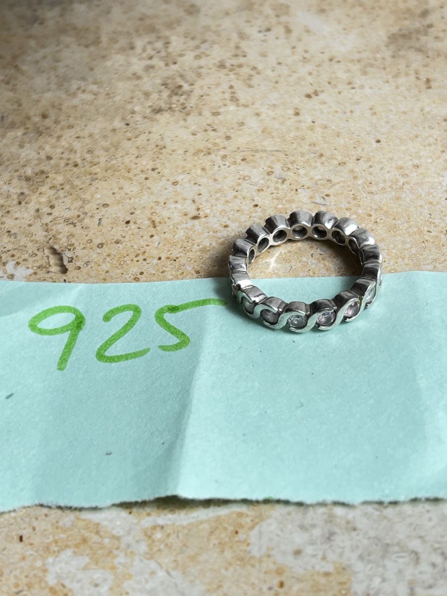 Anelli: Silberring 925 mit rosa Steinen, Gr 57 – Usato da Laufen venduto da belleskulptur 6