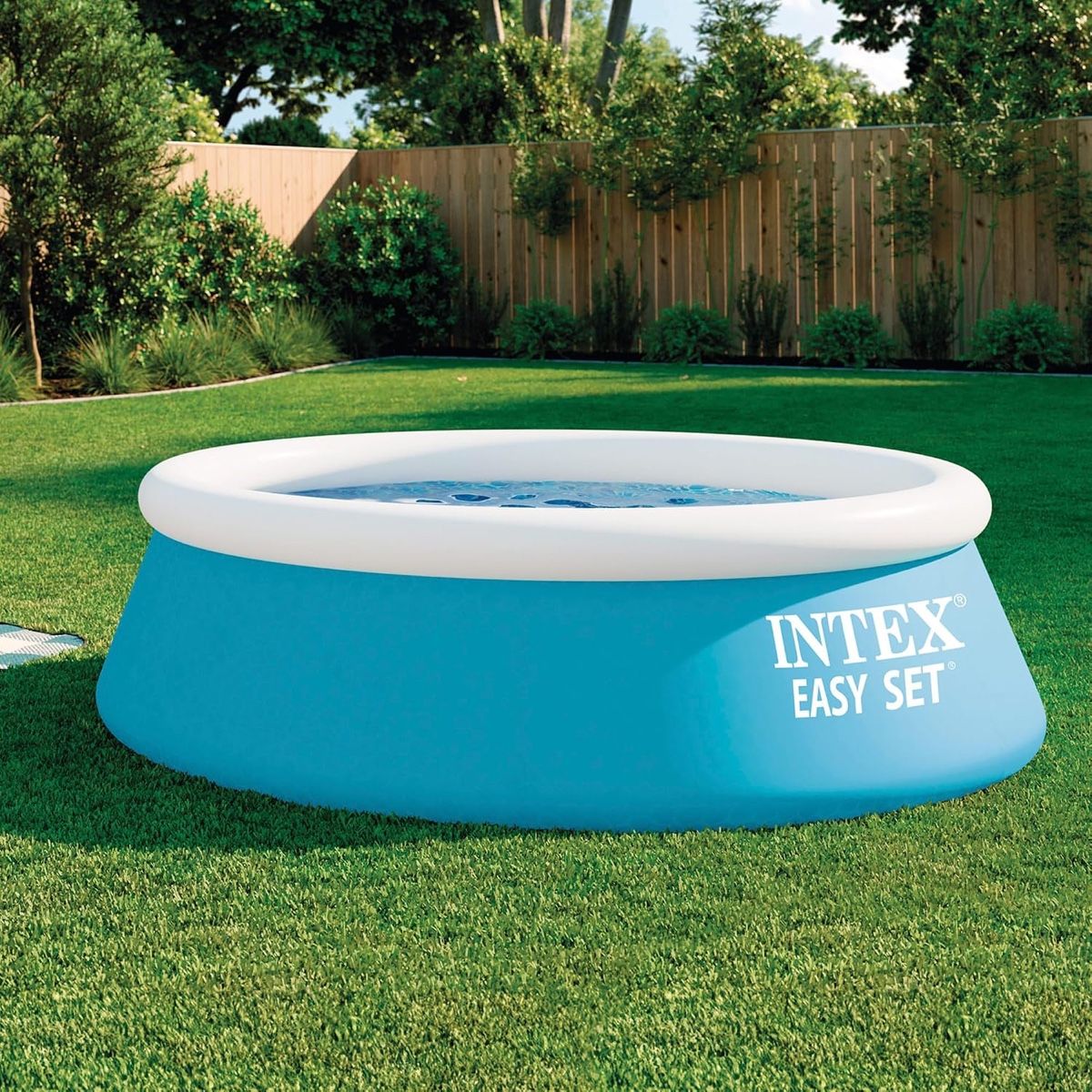 Intex Piscine: INTEX "Easy Set" Pool, Abdeckplane & Poolmatten – Nuovo (secondo la descrizione) da Schlieren venduto da Andreas_8952