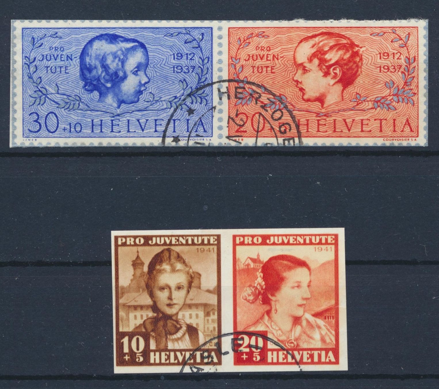 Tutti i francobolli: Pro Juventute Blockausschnitte gestempelt – Usato da Roggwil BE venduto da Stampdealer3