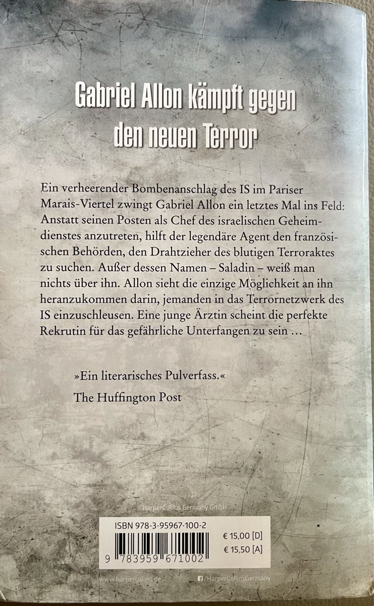 Libri: DIE ATTENTÄTERIN - DANIEL SILVA - THRILLER - KARTONIERT – Usato da Buchs AG venduto da fischli610 1