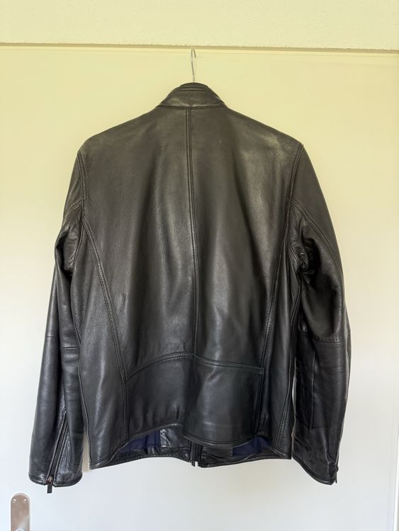 Schwarze Lederjacke Männer Grösse M Massimo Dutti (Gebraucht) in