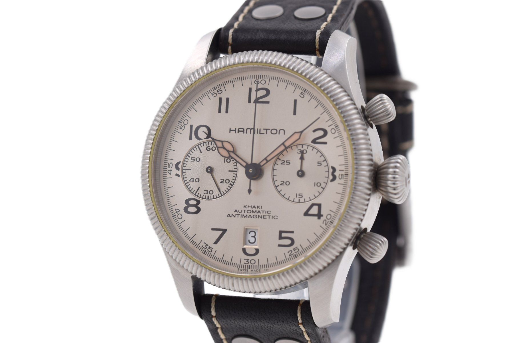Hamilton Orologi: Hamilton Khaki Field Harrison Ford Chronograph B&P 2011 – Usato da Arni AG venduto da magnetKRAFT