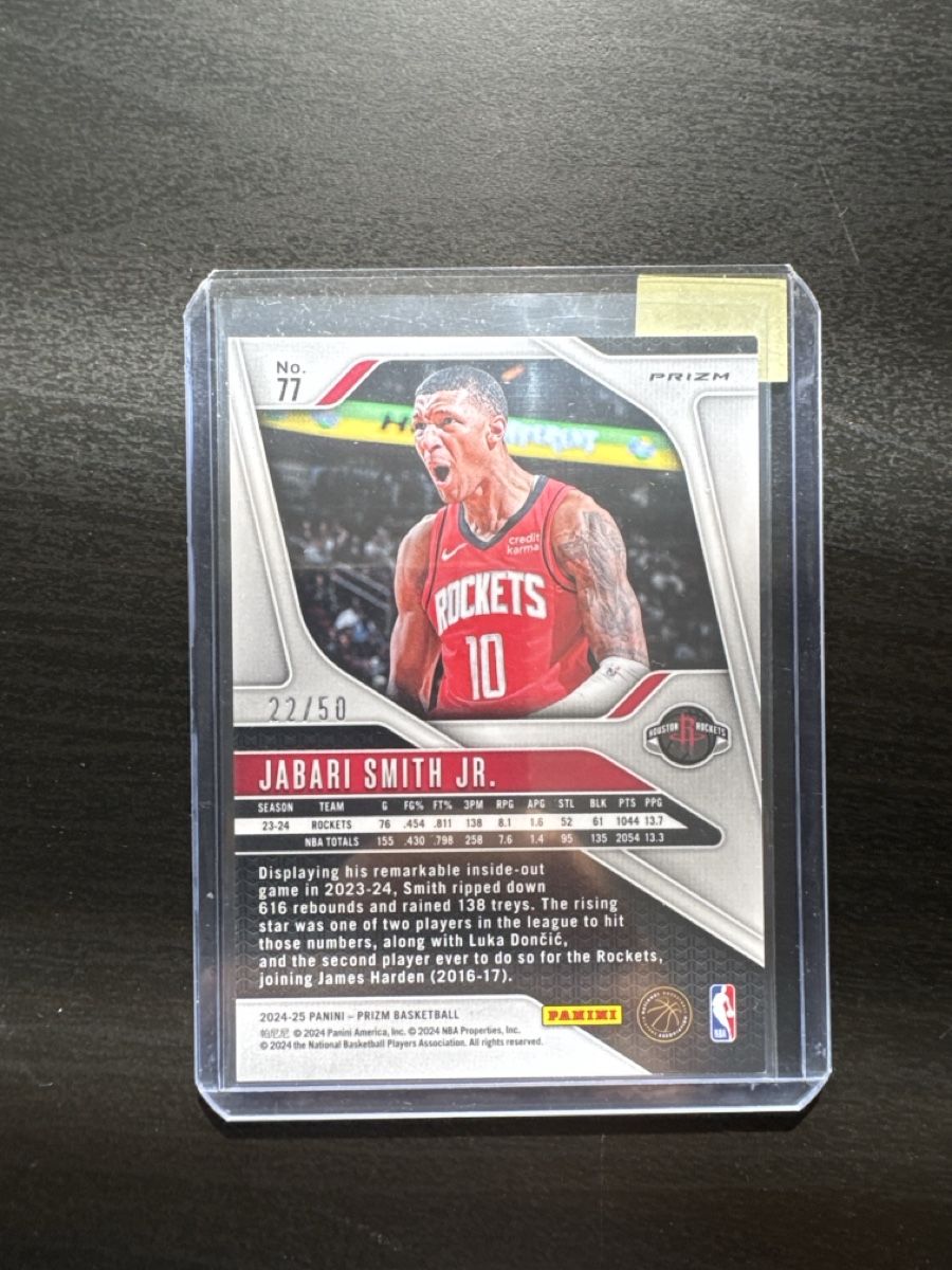 Nba Carte collezionabili: Jabari Smith Jr. /50 – Usato da Dulliken venduto da alpi.cards 1